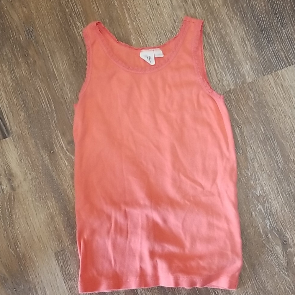 Gap girls coral tank top size 8